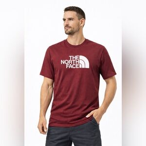 The North Face Burgundy Logo Graphic T-Shirt Men’s Large Outdoor Casual Tee